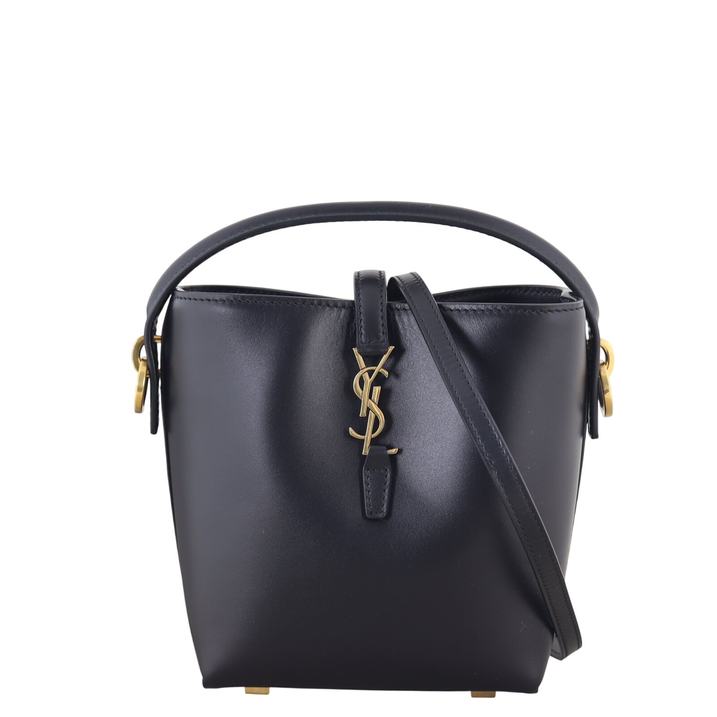 Saint Laurent Le 37 Mini Leather Bucket Bag