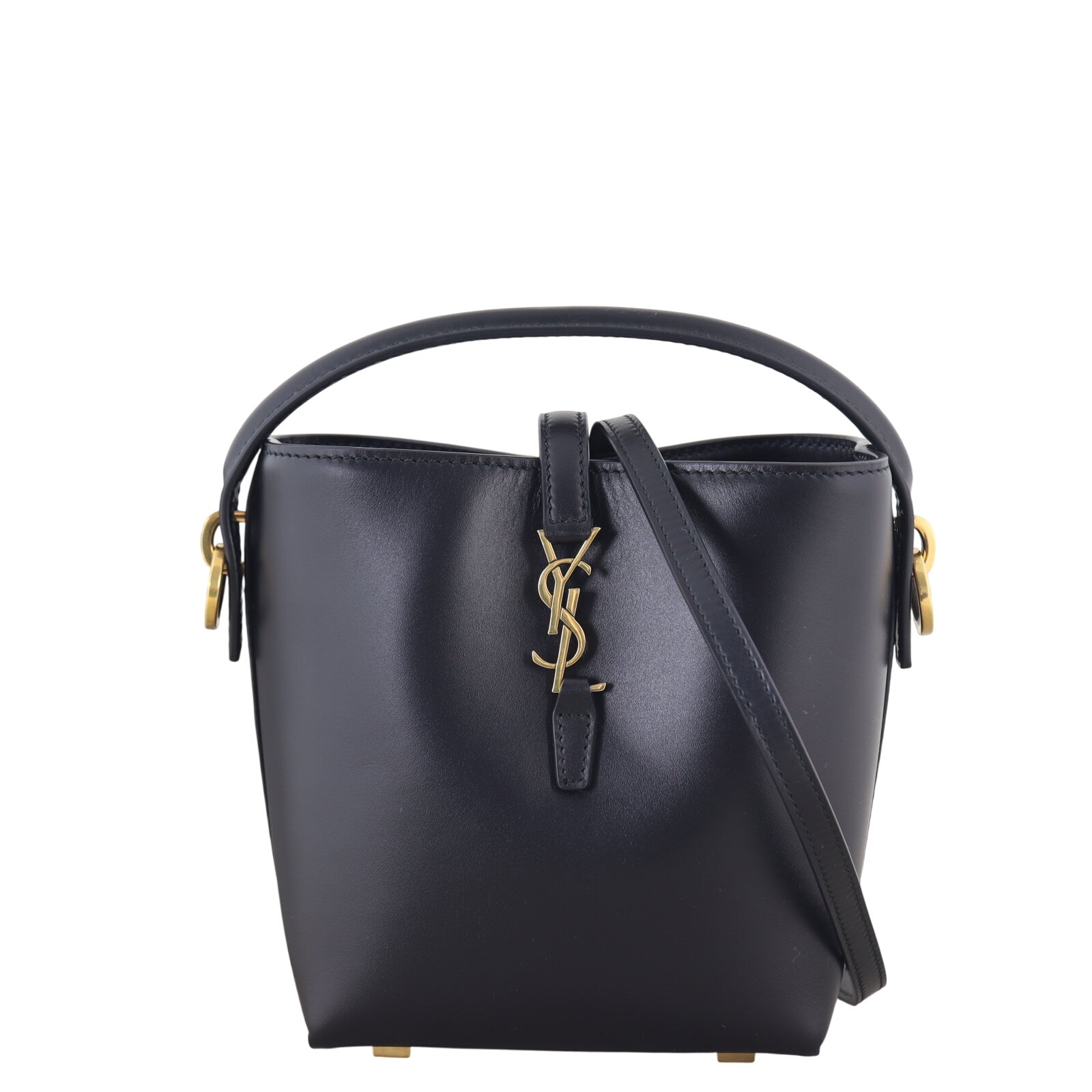 Saint Laurent Le 37 Mini Leather Bucket Bag