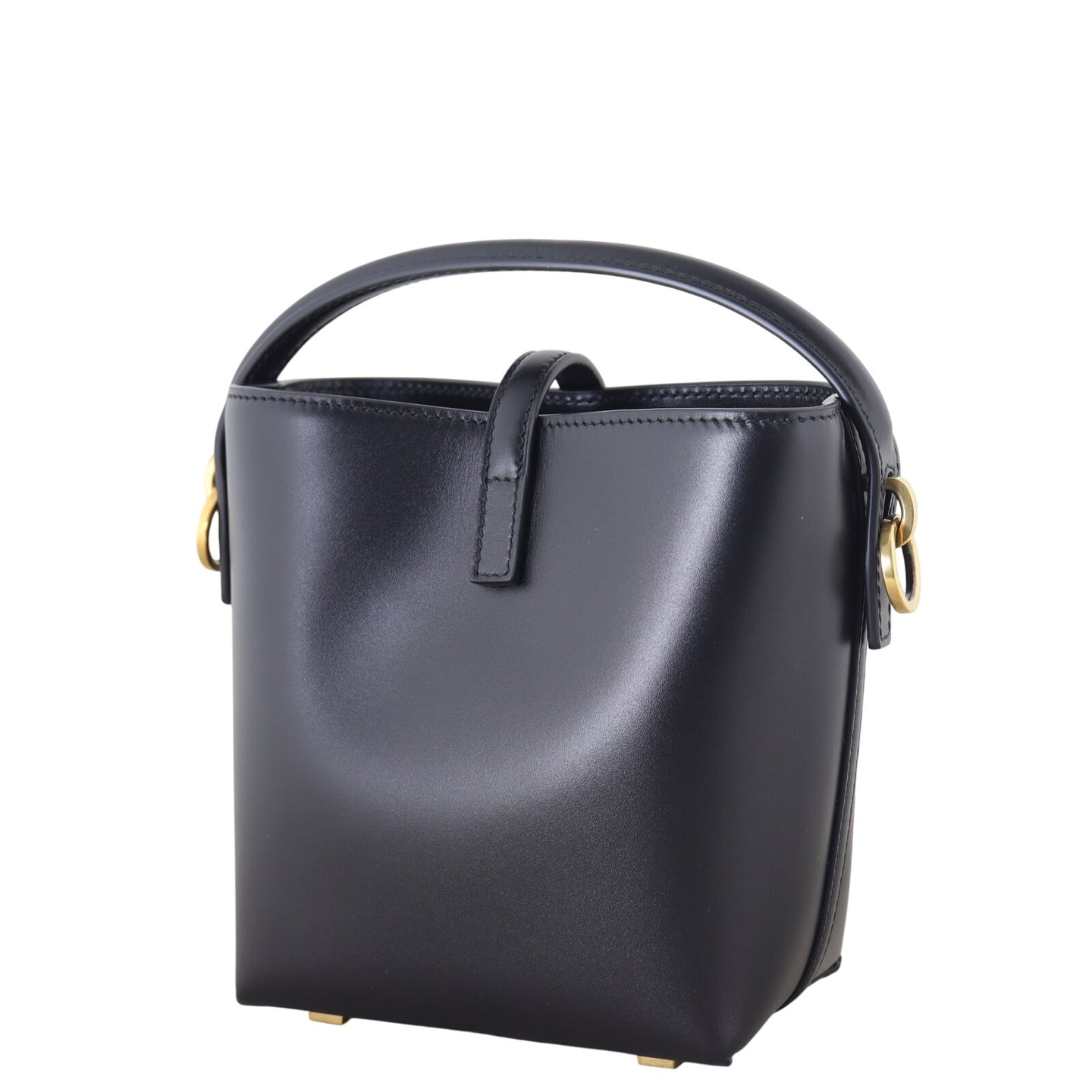 Saint Laurent Le 37 Mini Leather Bucket Bag