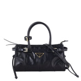 Prada Vitello Shine Bonnie Shoulder Bag Mini