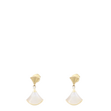 Bvlgari Diva's Dream 18k Yellow Gold Diamond Mother of Pearl Drop Earrings