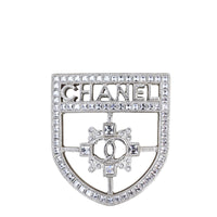 Chanel Baguette Crystal CC Shield Brooch