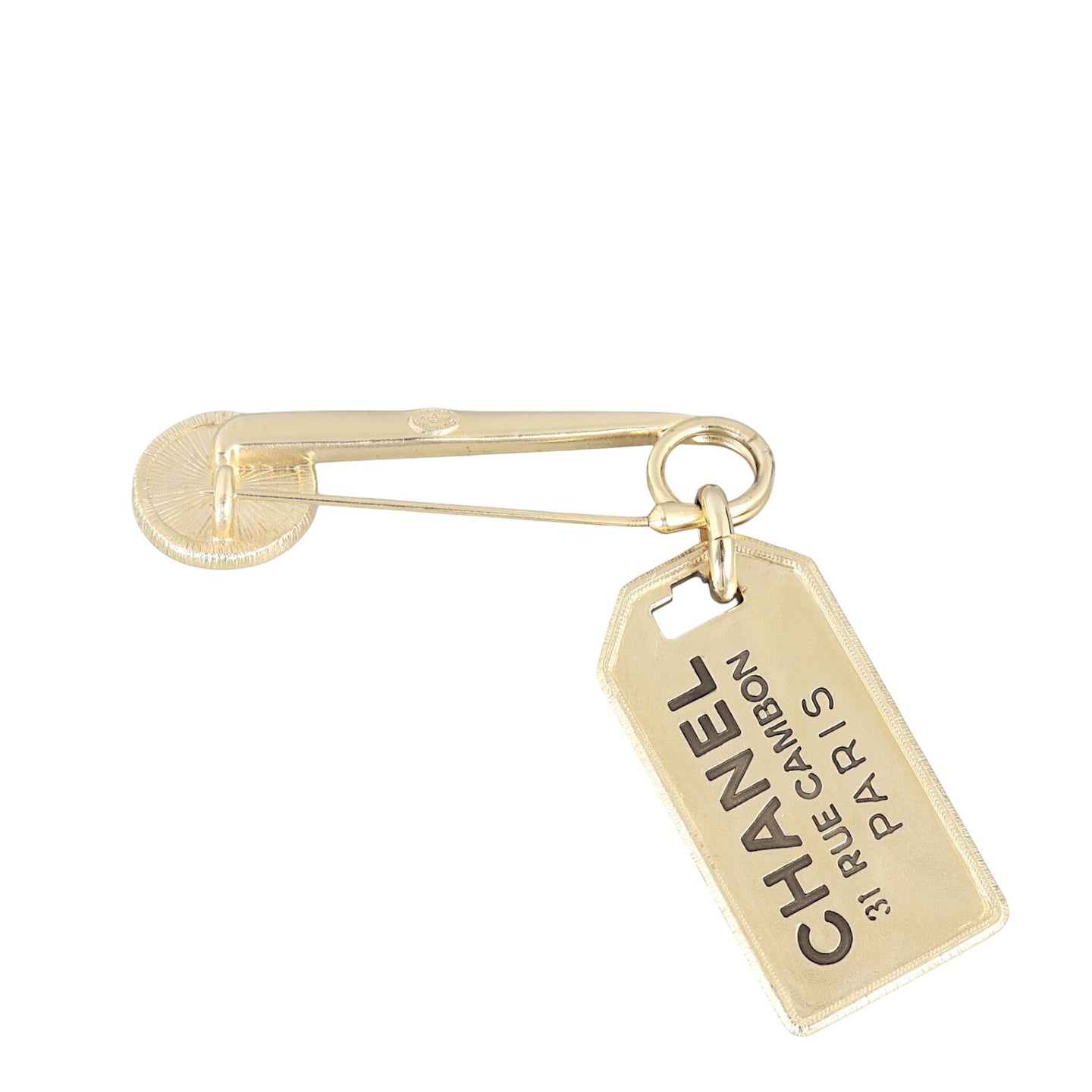 Chanel Rue Cambon Tag Pearl Brooch