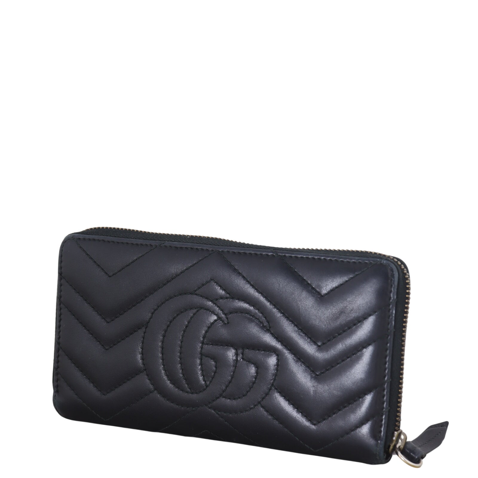 Gucci GG Marmont Matelasse Zip Wallet