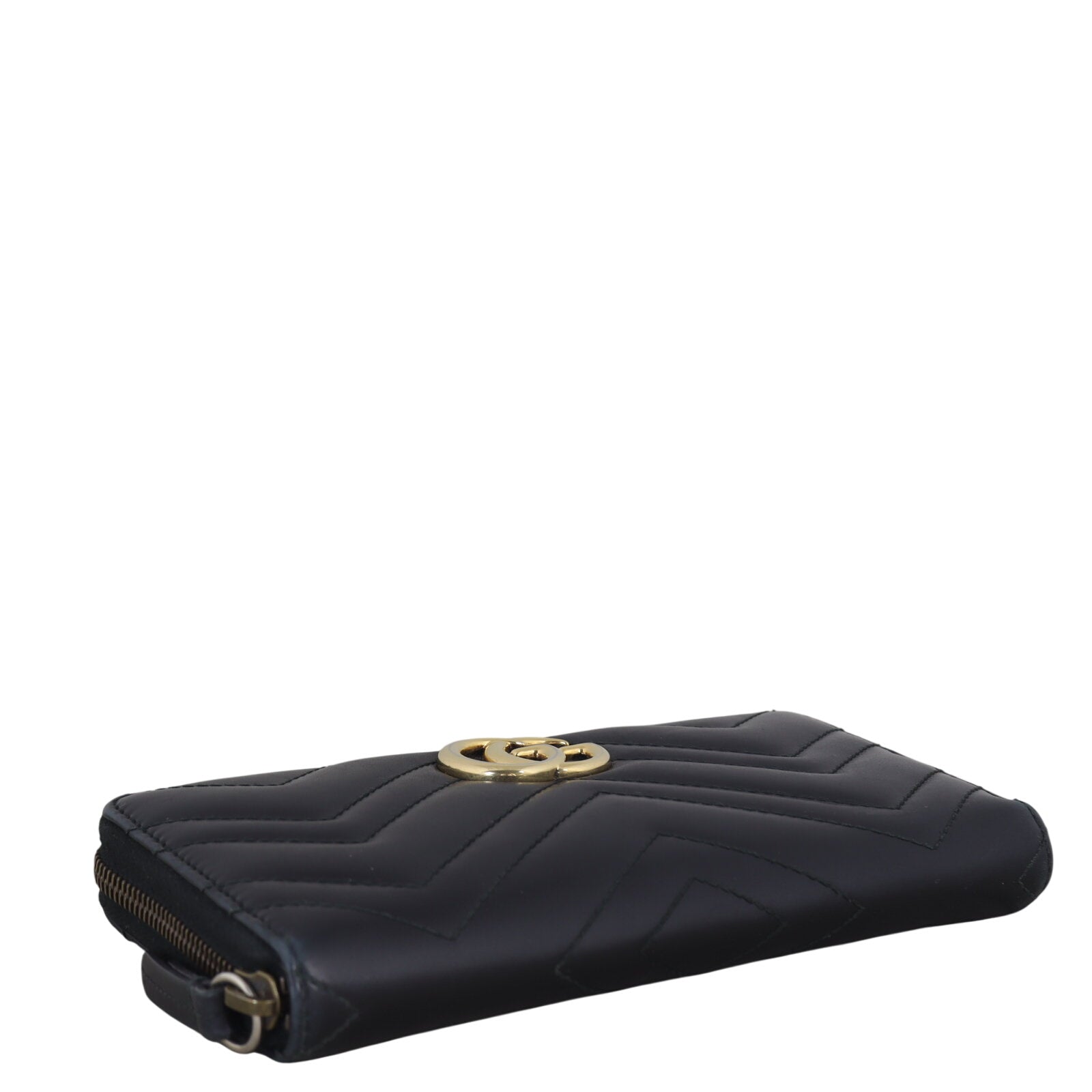 Gucci GG Marmont Matelasse Zip Wallet