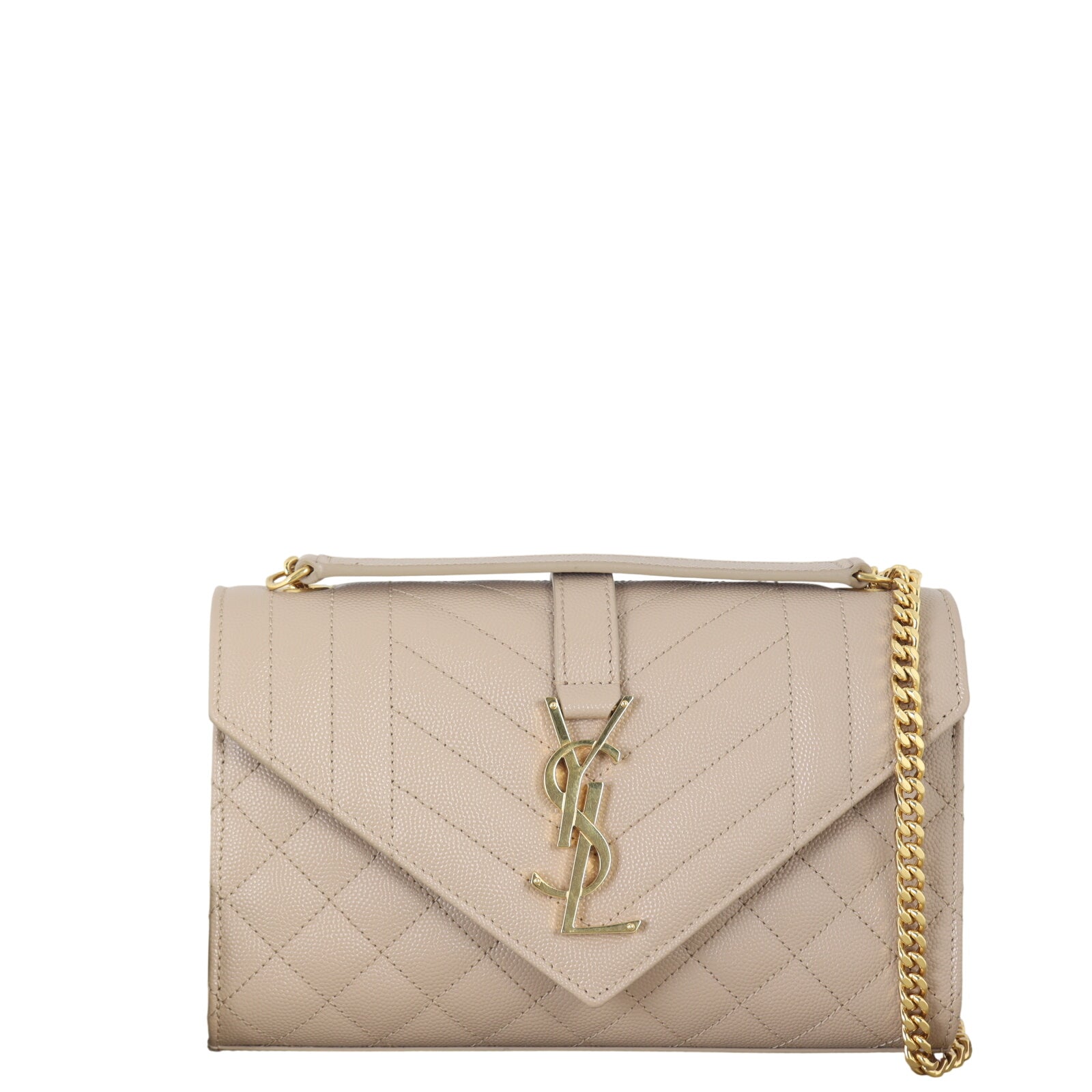 Saint Laurent Monogram Mix Matelasse Envelope Chain Bag Small