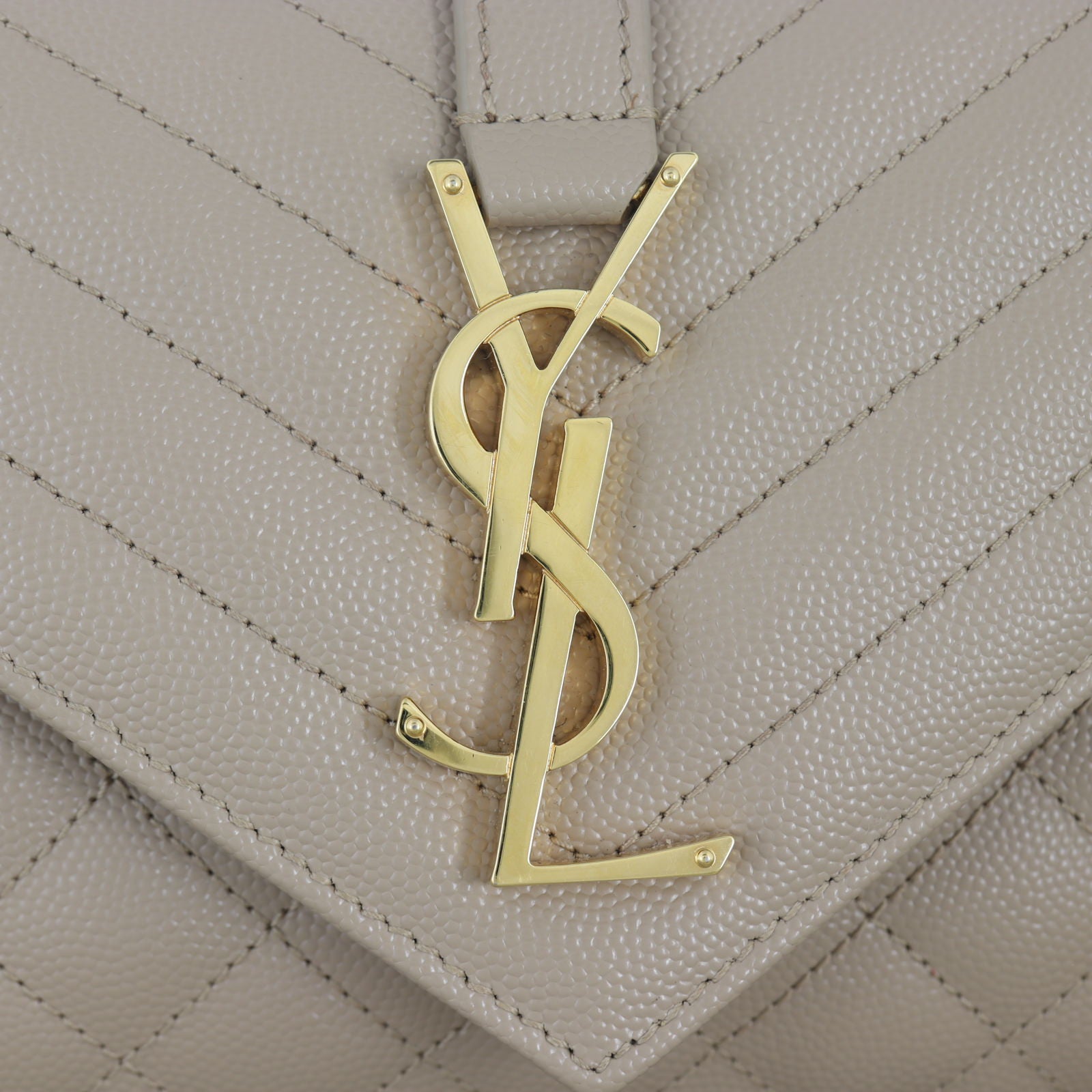 Saint Laurent Monogram Mix Matelasse Envelope Chain Bag Small