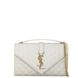 Saint Laurent Monogram Mix Matelasse Envelope Chain Bag Small