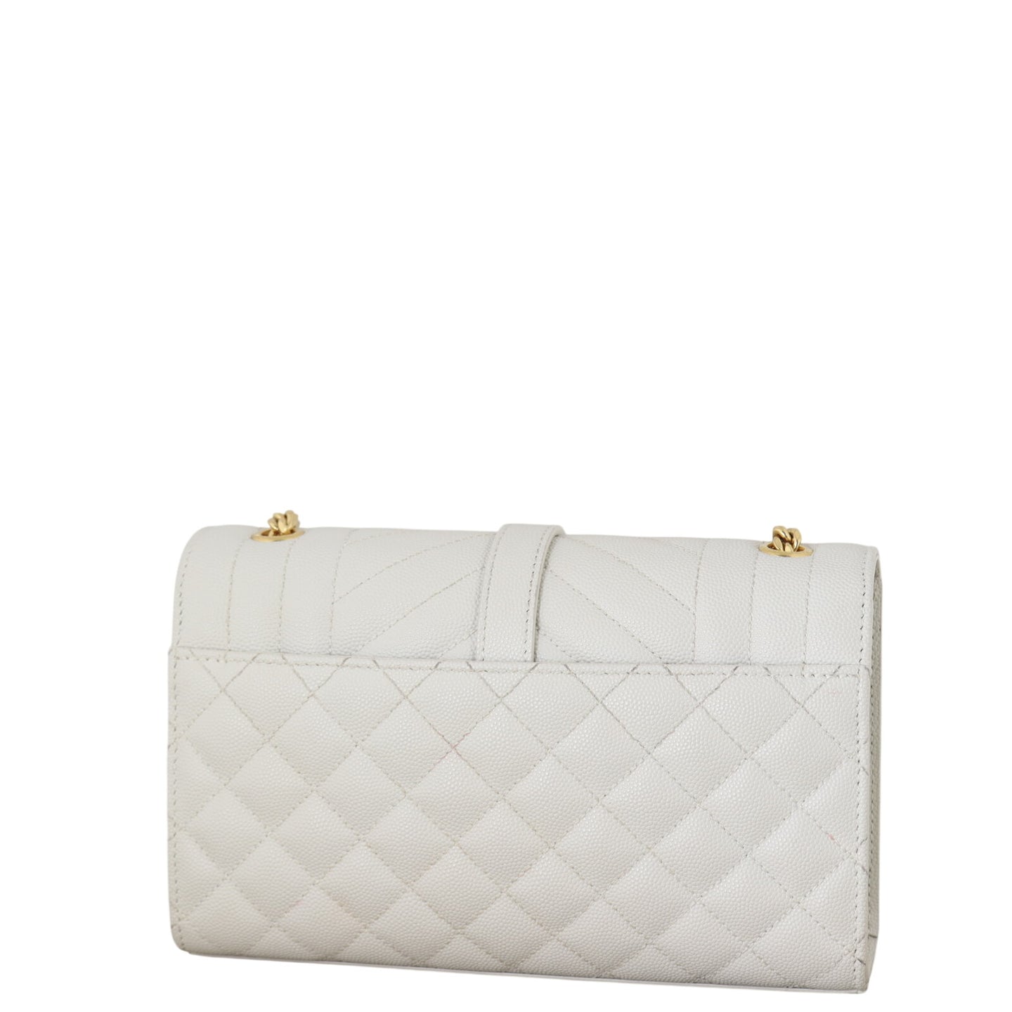 Saint Laurent Monogram Mix Matelasse Envelope Chain Bag Small