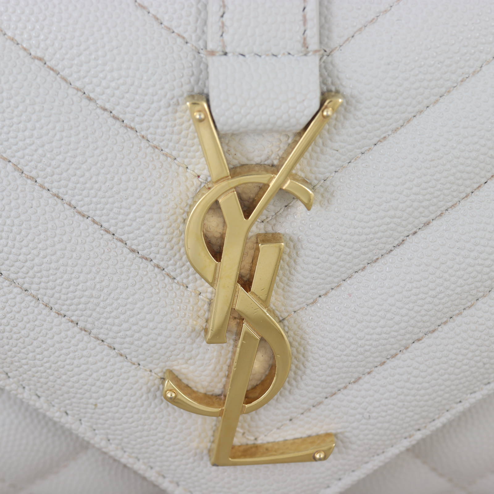 Saint Laurent Monogram Mix Matelasse Envelope Chain Bag Small