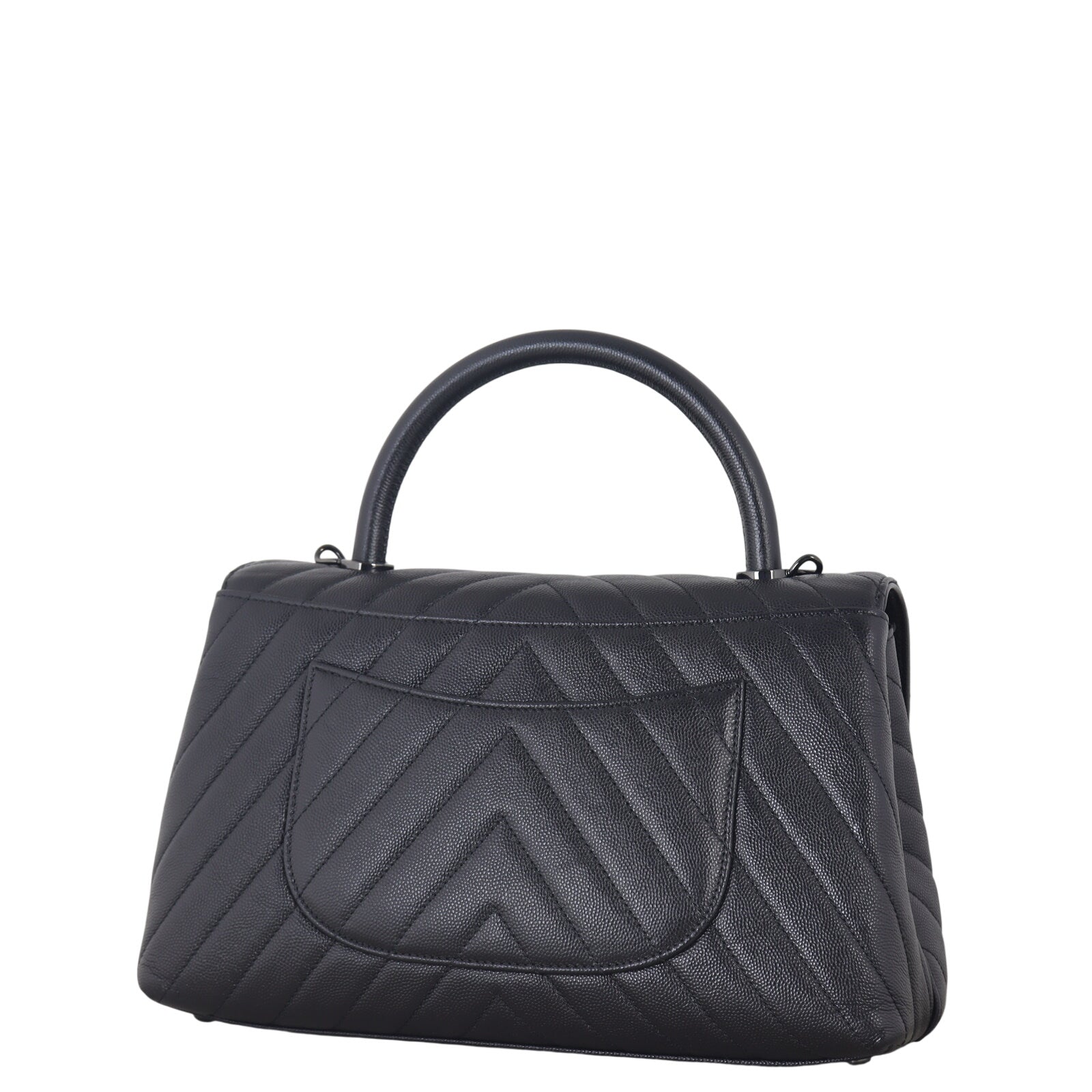 Chanel Coco Top Handle Medium Bag Chevron