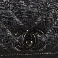 Chanel Coco Top Handle Medium Bag Chevron