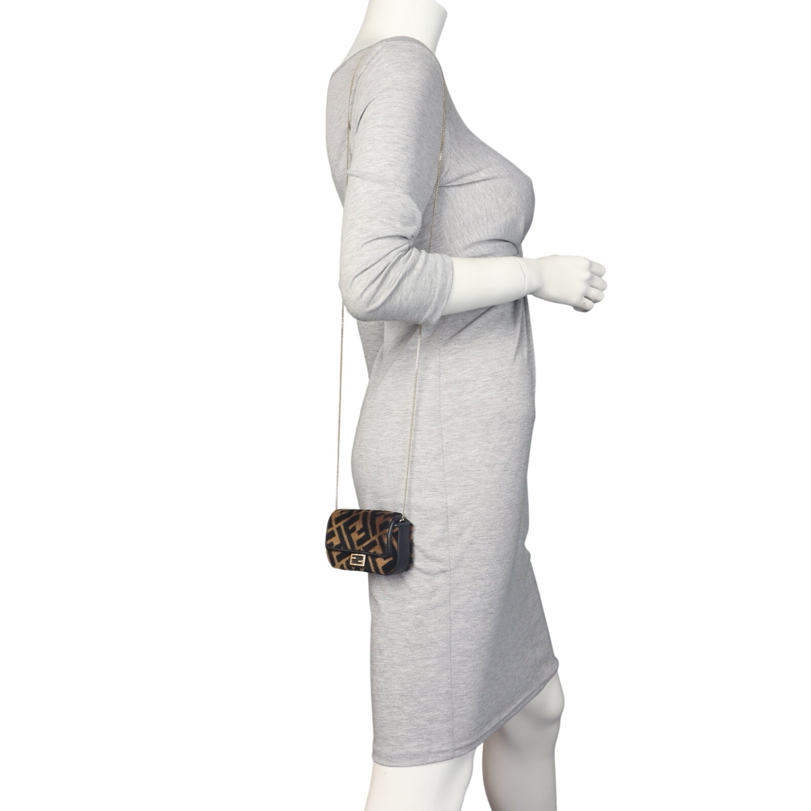 Fendi Nano Baguette Charm Sheepskin