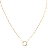 Cartier Trinity 18k Yellow, White & Rose Gold Necklace Mini