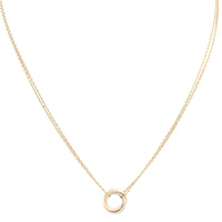 Cartier Trinity 18k Yellow, White & Rose Gold Necklace Mini