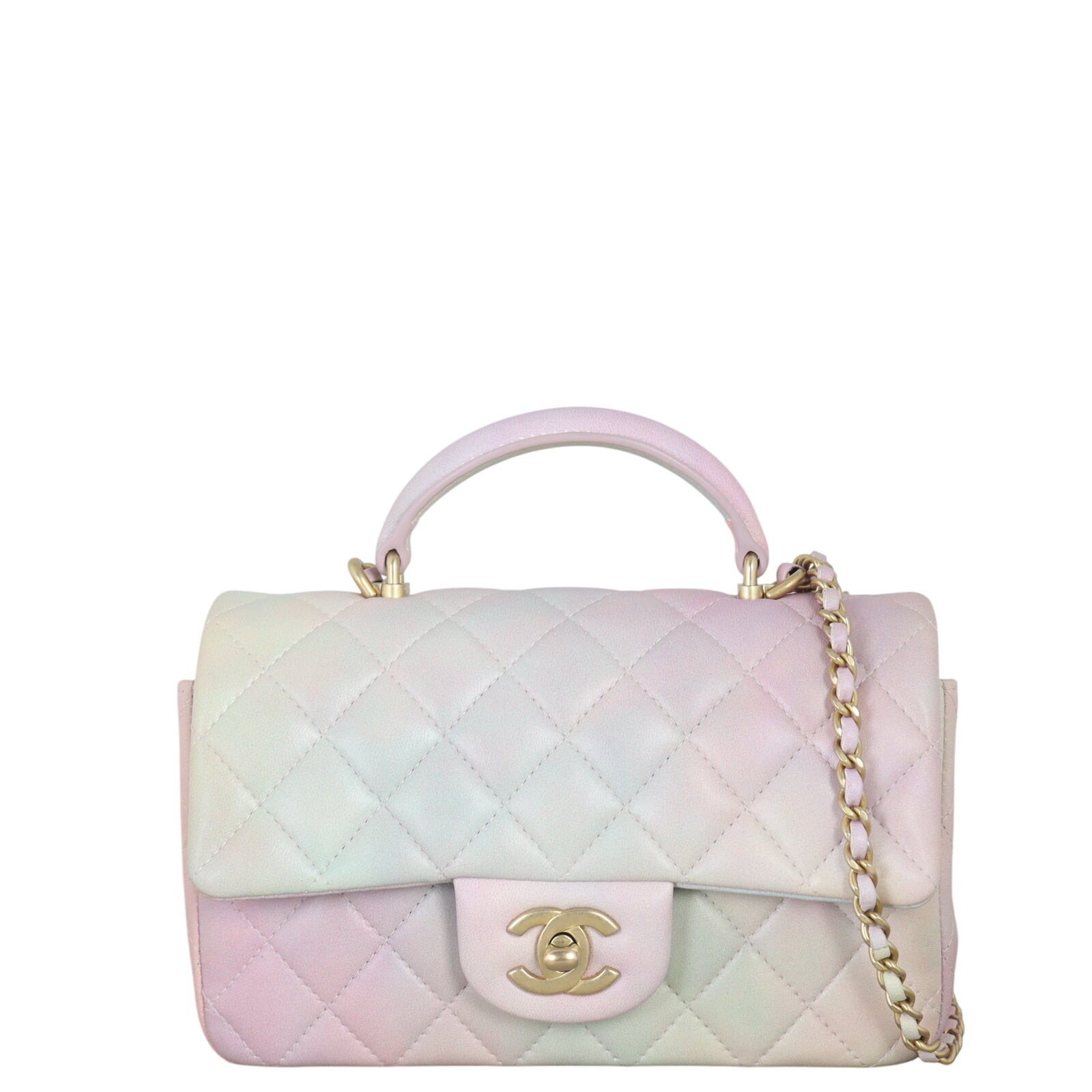 Chanel Classic Flap Mini Rectangular Top Handle Ombre