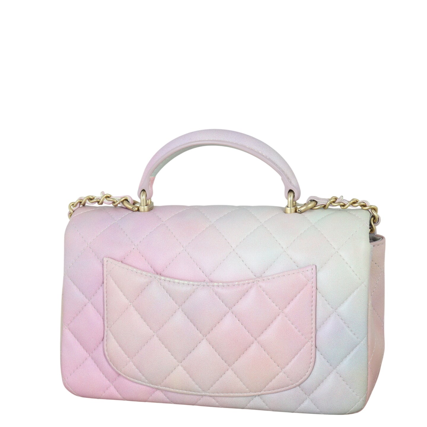 Chanel Classic Flap Mini Rectangular Top Handle Ombre