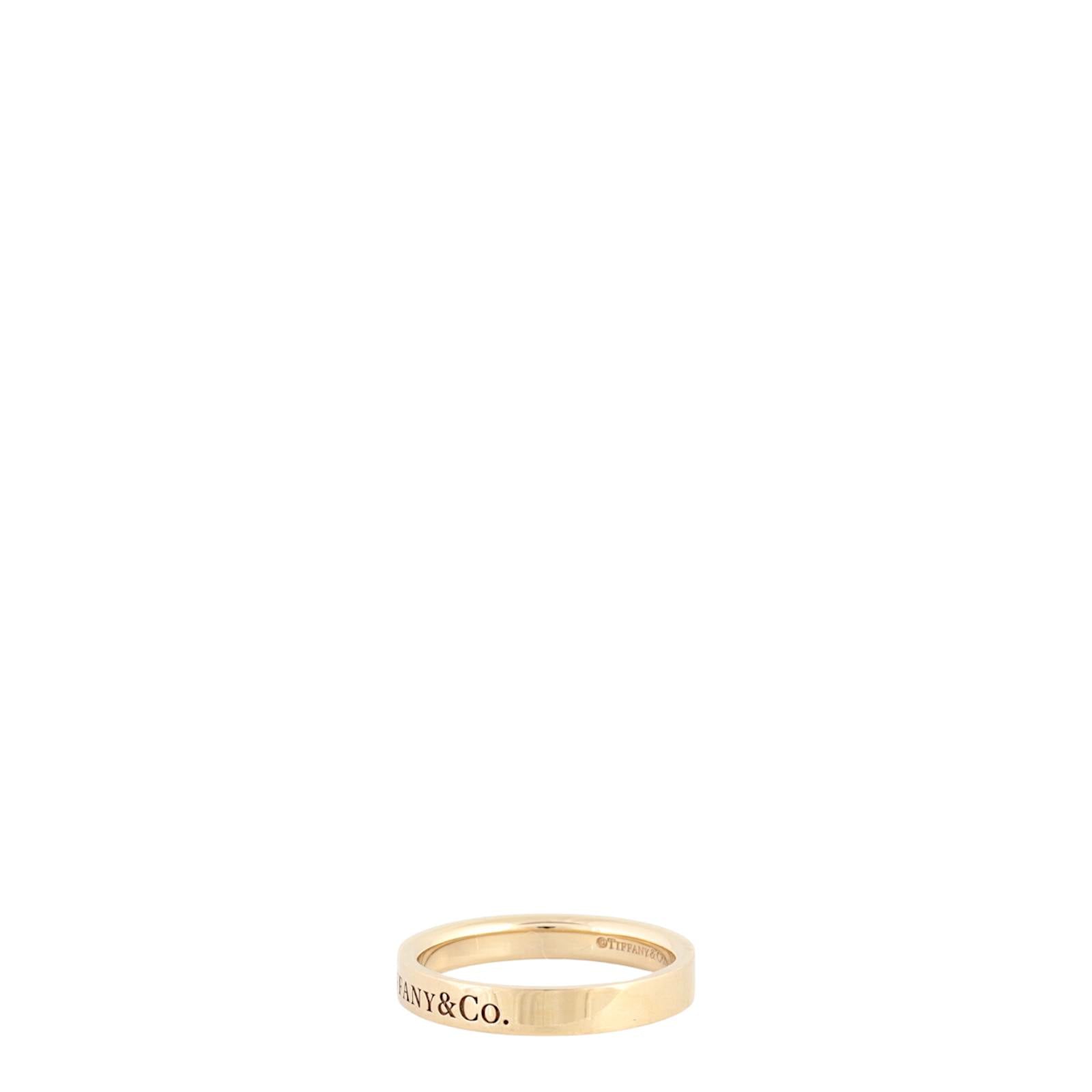 Tiffany & Co 18k Rose Gold Band Ring