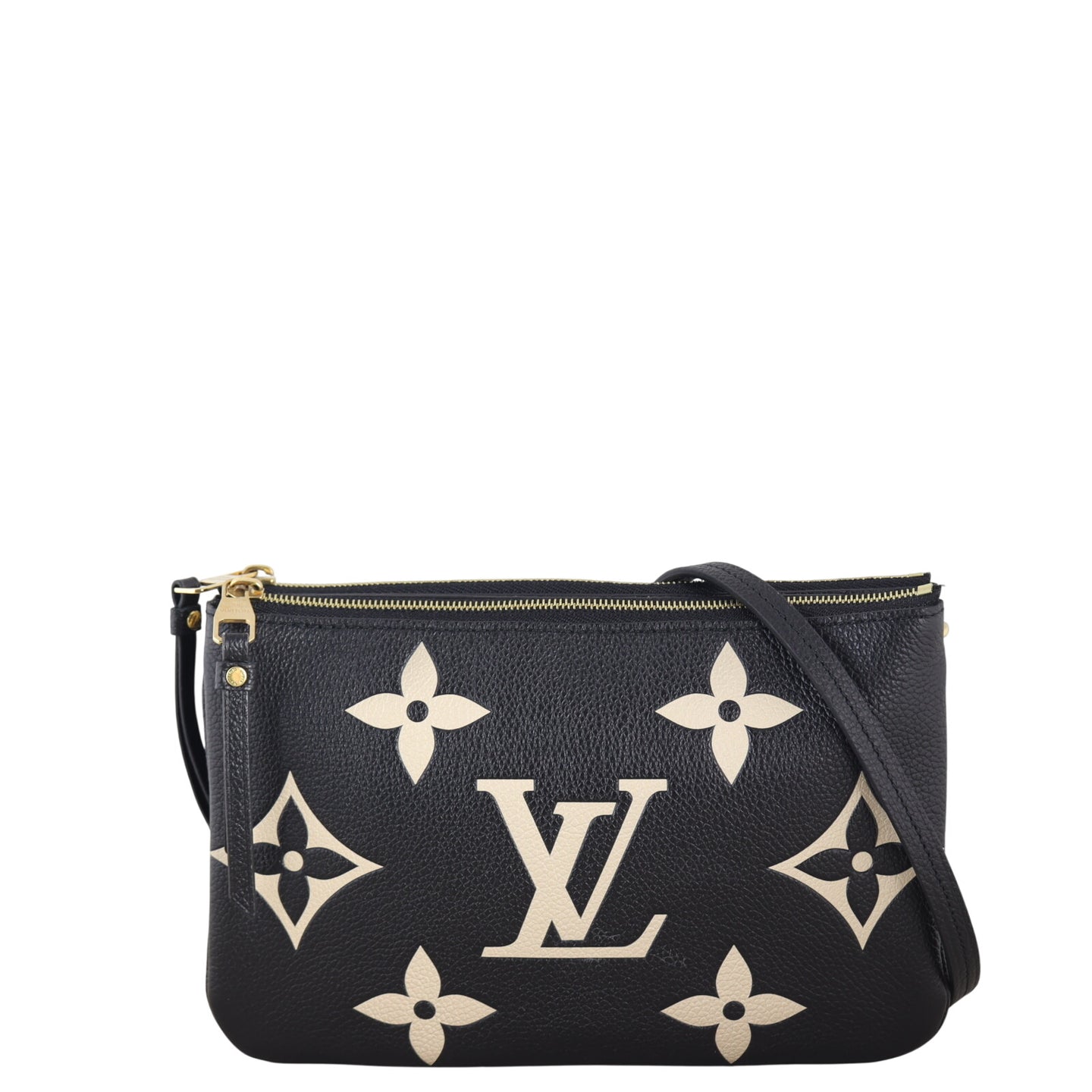 Louis Vuitton Double Zip Pochette Monogram Empreinte Giant Bicolour