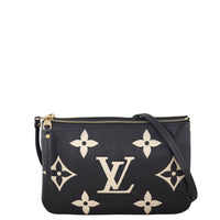 Louis Vuitton Double Zip Pochette Monogram Empreinte Giant Bicolour