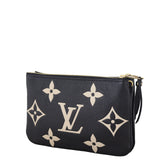 Louis Vuitton Double Zip Pochette Monogram Empreinte Giant Bicolour
