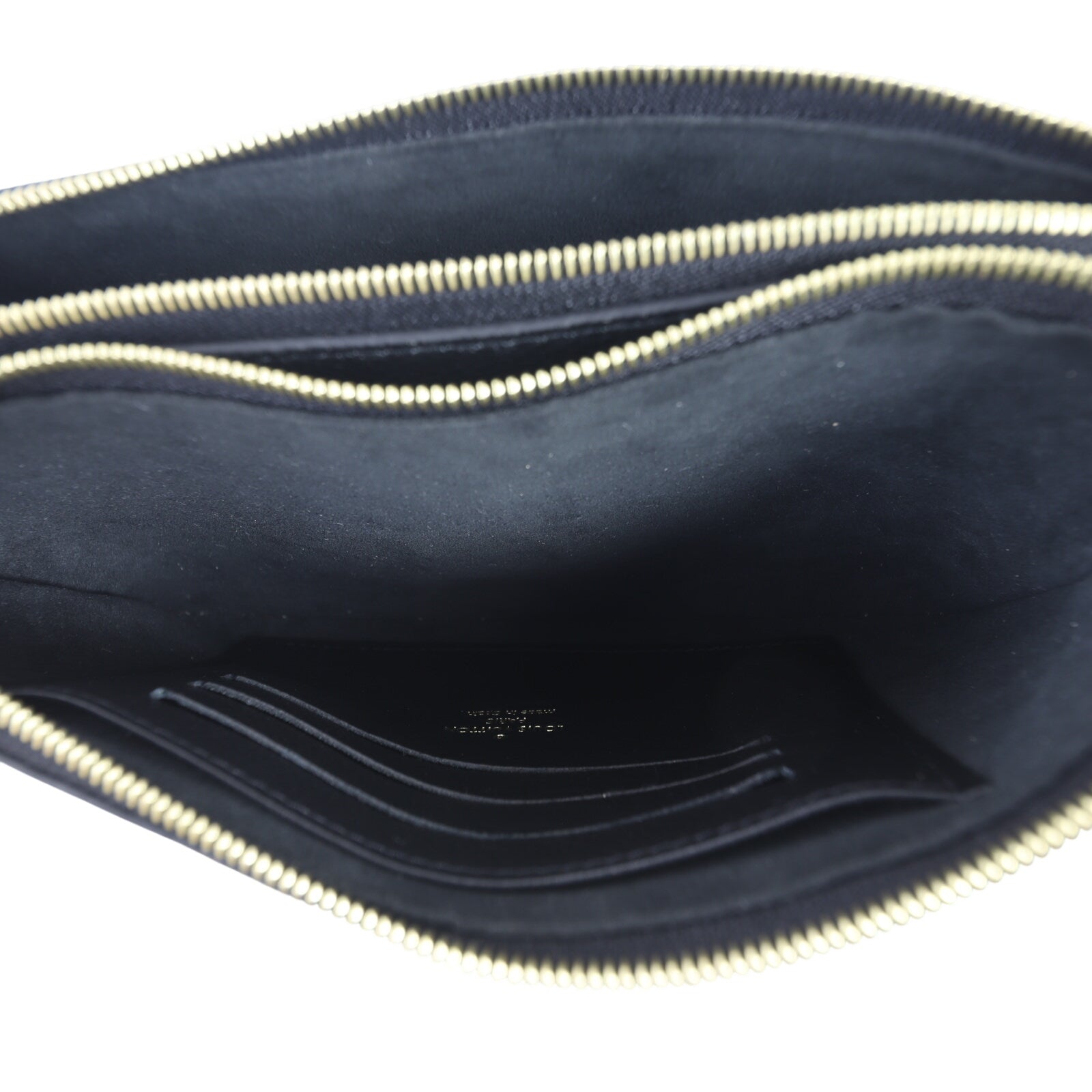 Louis Vuitton Double Zip Pochette Monogram Empreinte Giant Bicolour