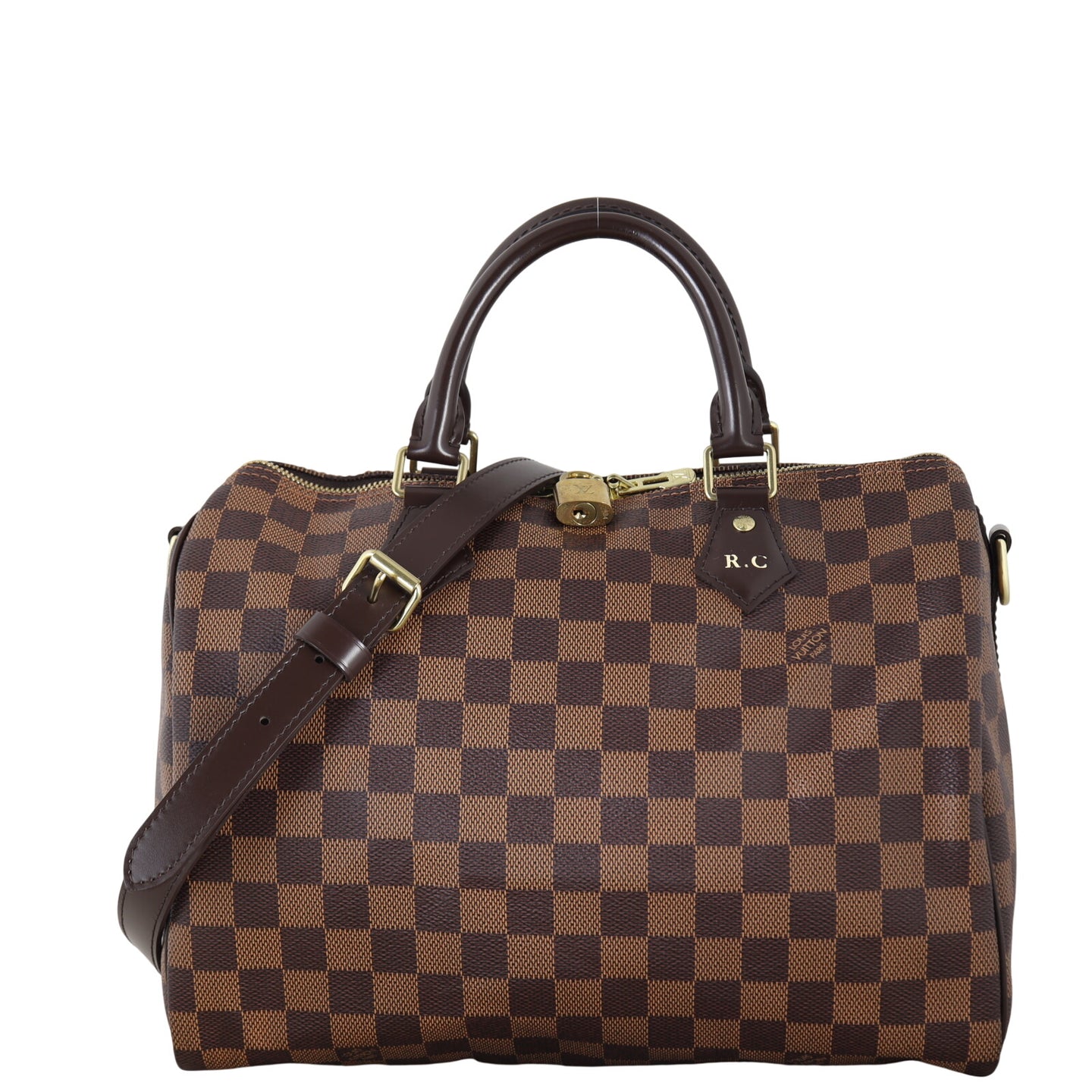Louis Vuitton Speedy 30 Bandouliere Damier Ebene