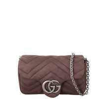 Gucci GG Marmont Matelasse Super Mini Shoulder Bag Nubuck