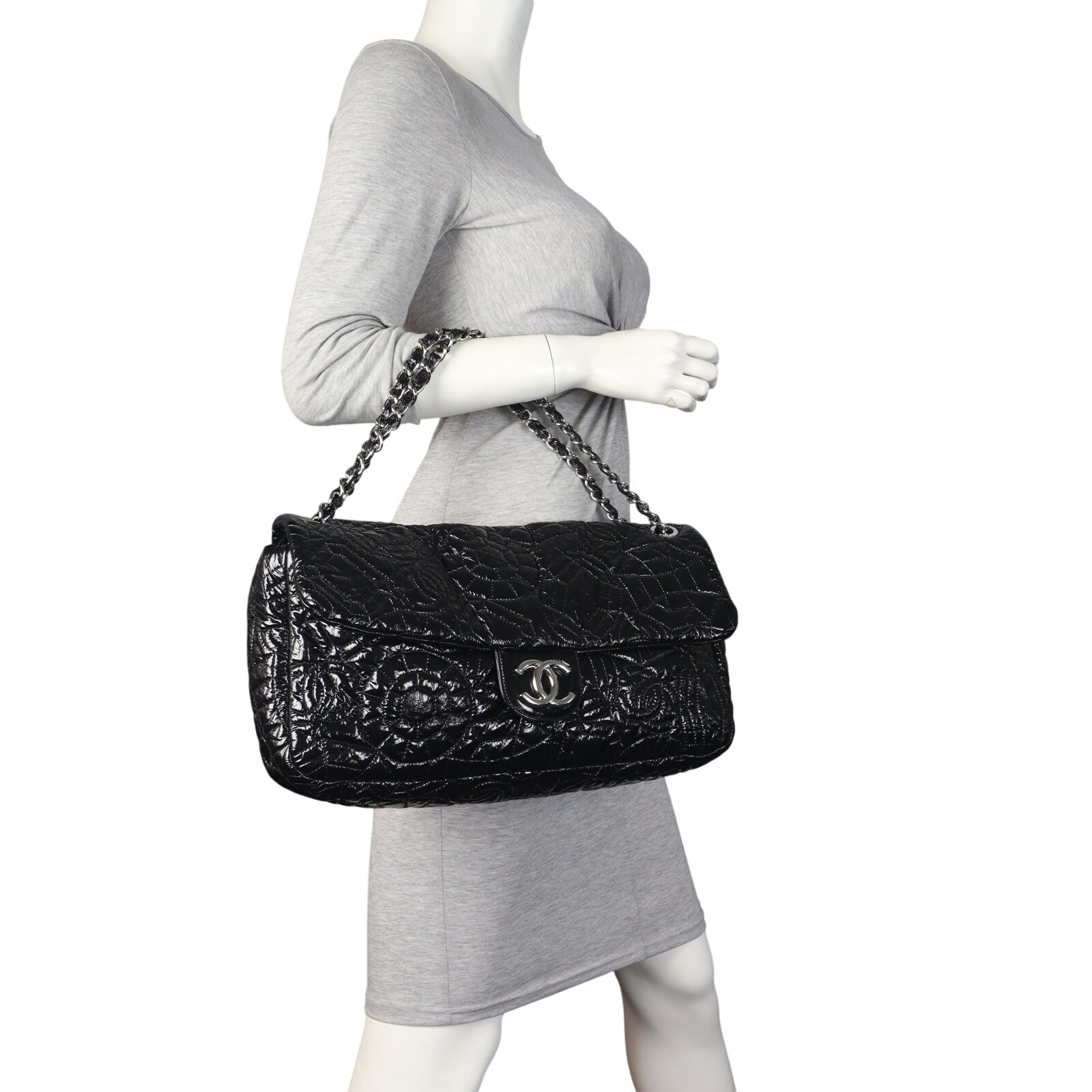 Chanel Graphic Edge Flap Bag Vinyl