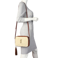 Saint Laurent Lou Camera Bag Raffia