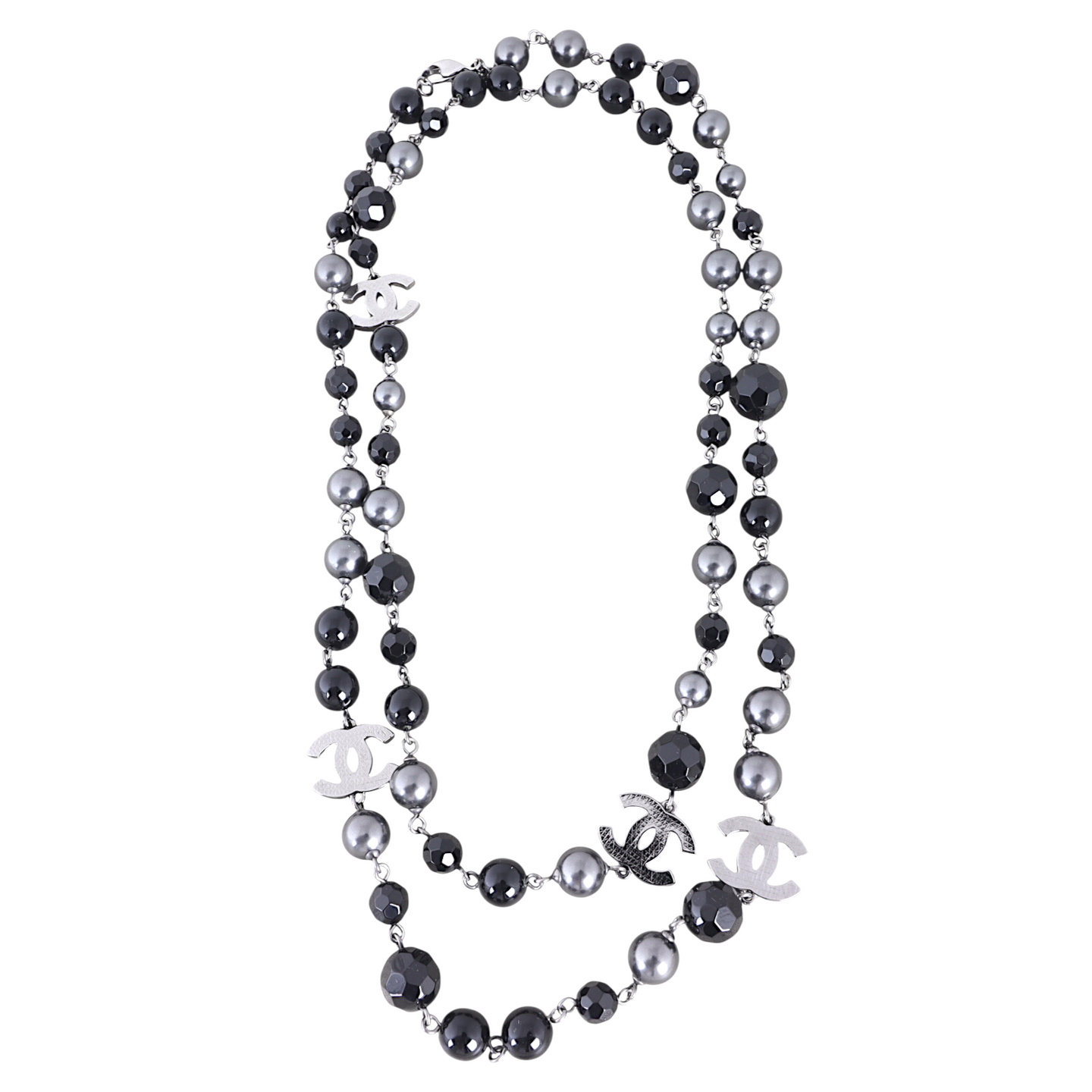 Chanel CC Beaded Long Necklace
