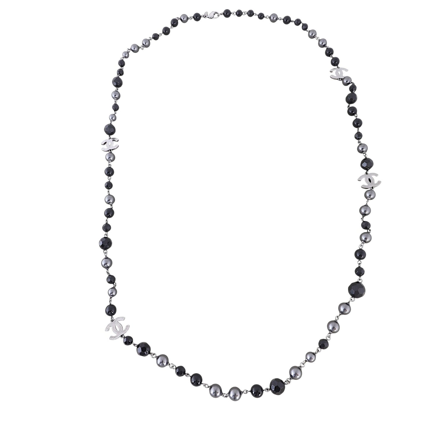 Chanel CC Beaded Long Necklace