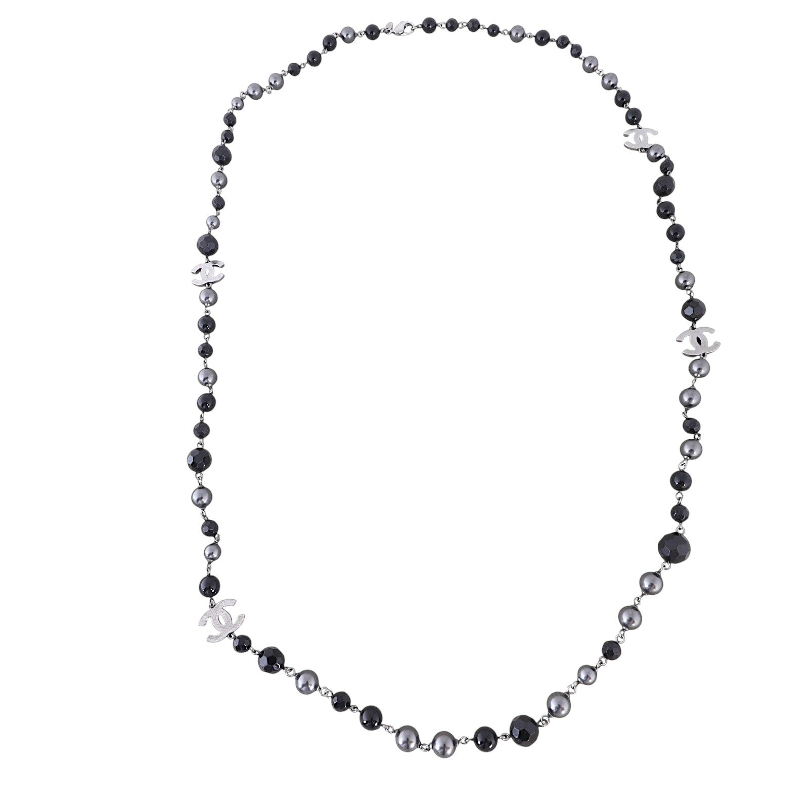 Chanel CC Beaded Long Necklace
