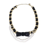 Chanel Bow Pearl Chain Belt