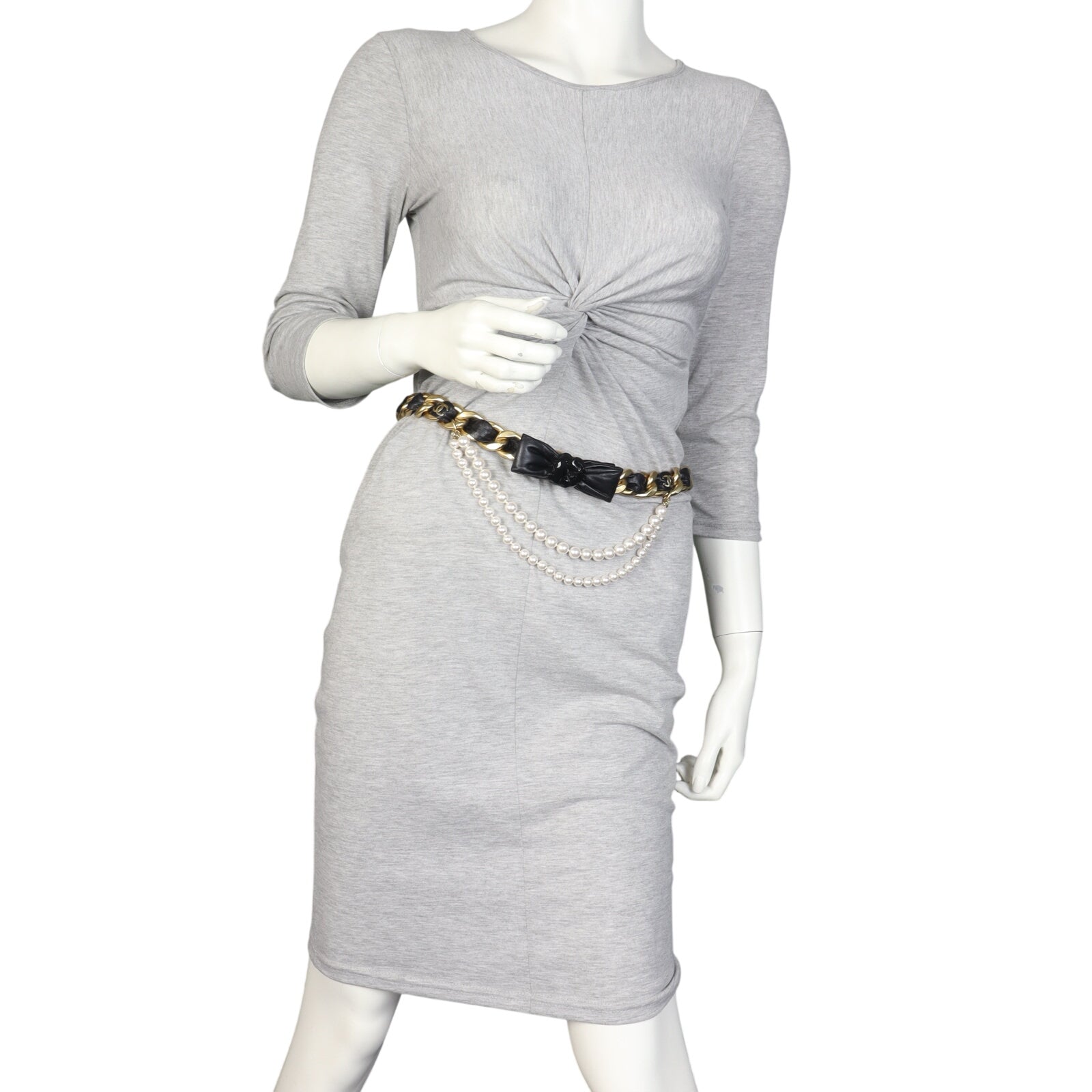 Chanel Bow Pearl Chain Belt