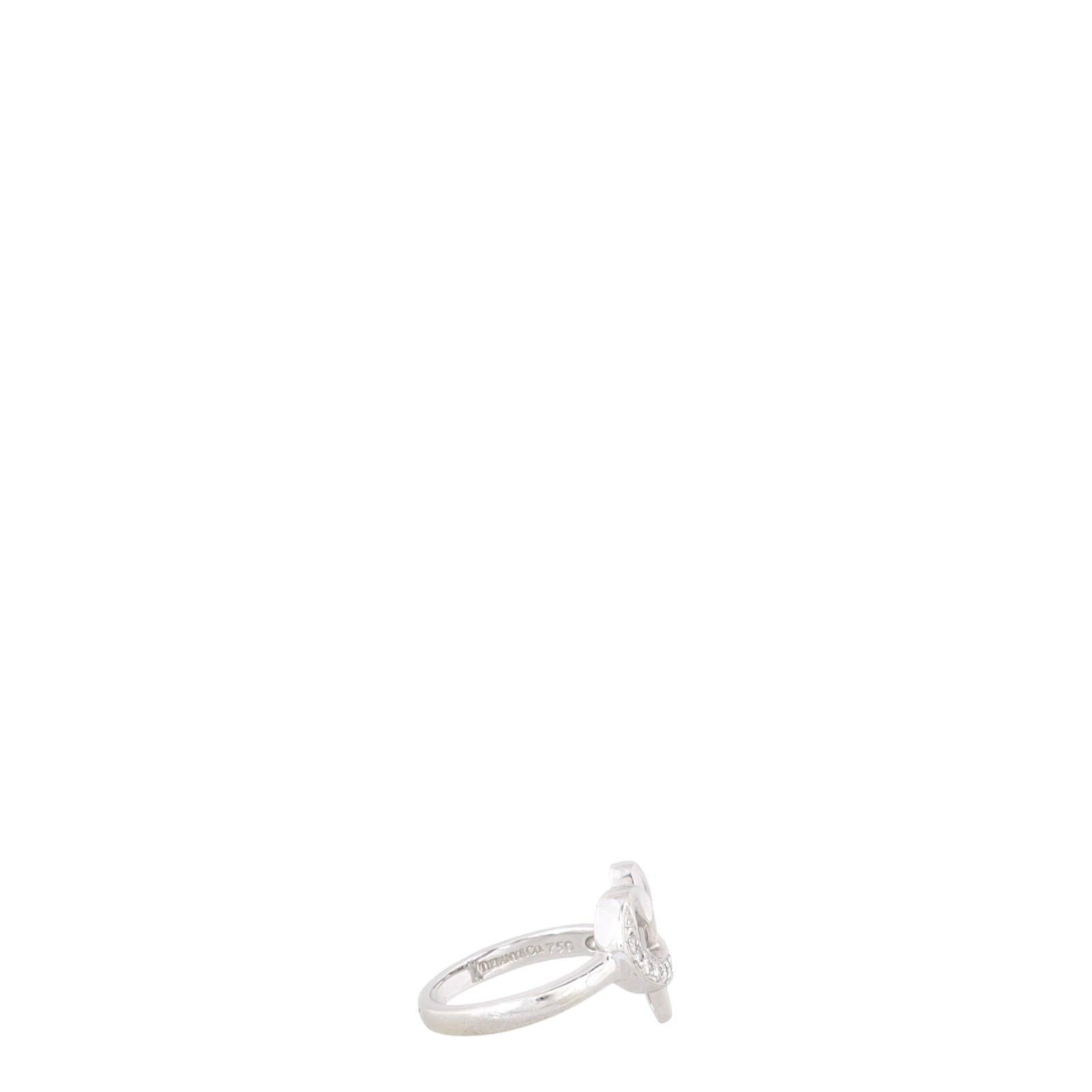Tiffany & Co Paloma Picasso Loving Heart 18k White Gold Ring