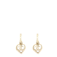 Chanel CC Heart Drop Earrings