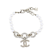 Chanel Crystal CC Pearl Bracelet
