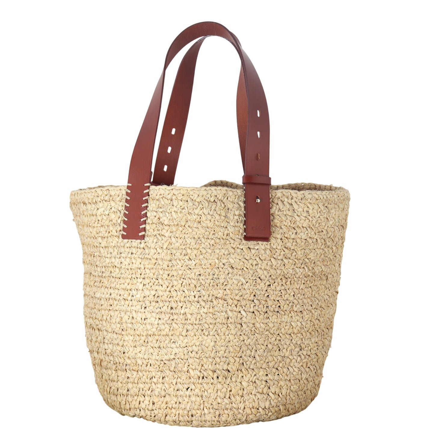 Chloe Straw Basket Bag Medium