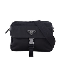 Prada Re-Nylon Saffiano Single Buckle Shoulder Bag