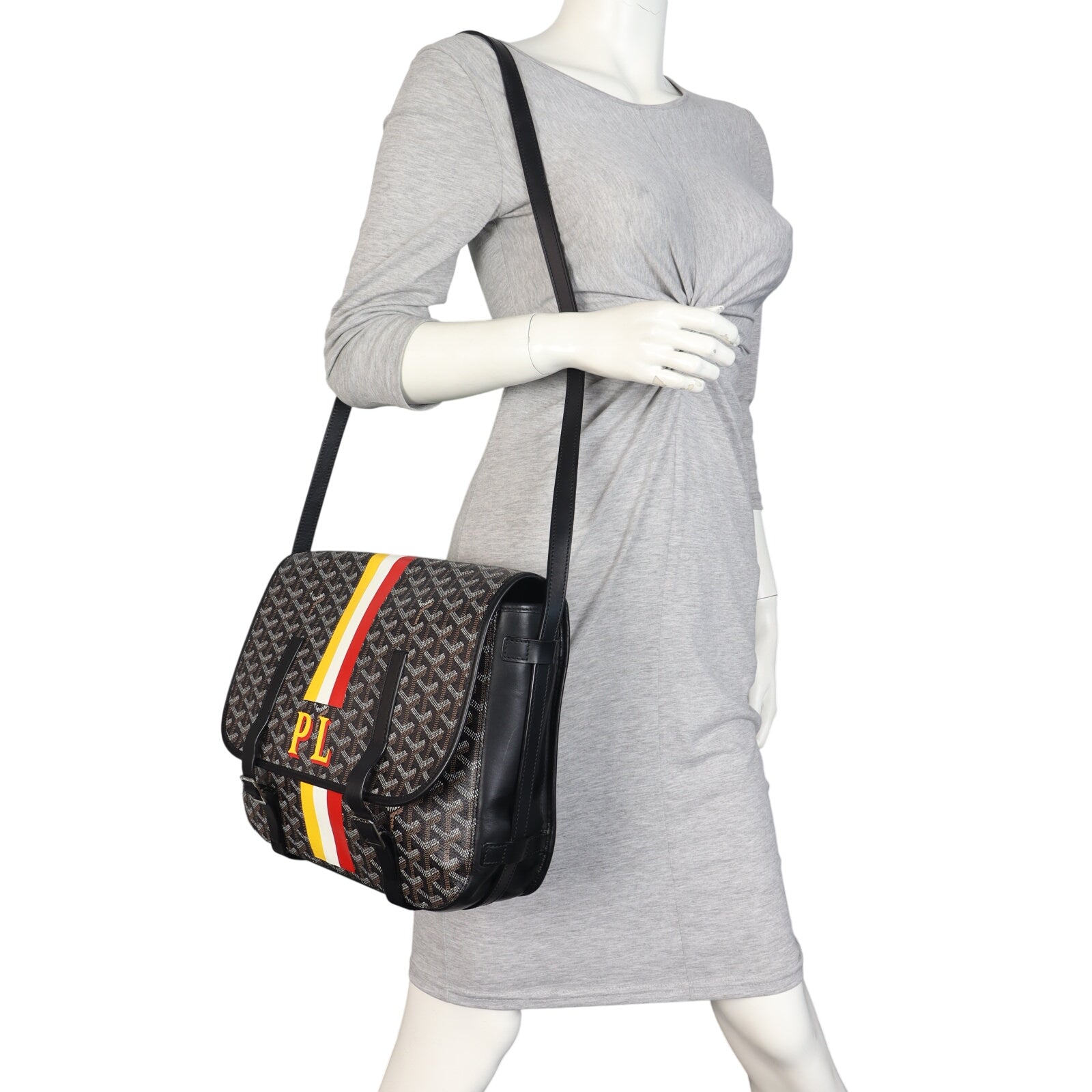 Goyard Belvedere MM Goyardine Marquage