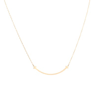 Tiffany & Co T Smile Pendant Small 18k Rose Gold Necklace