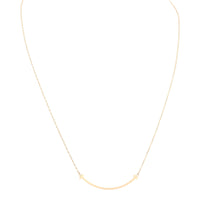 Tiffany & Co T Smile Pendant Small 18k Rose Gold Necklace