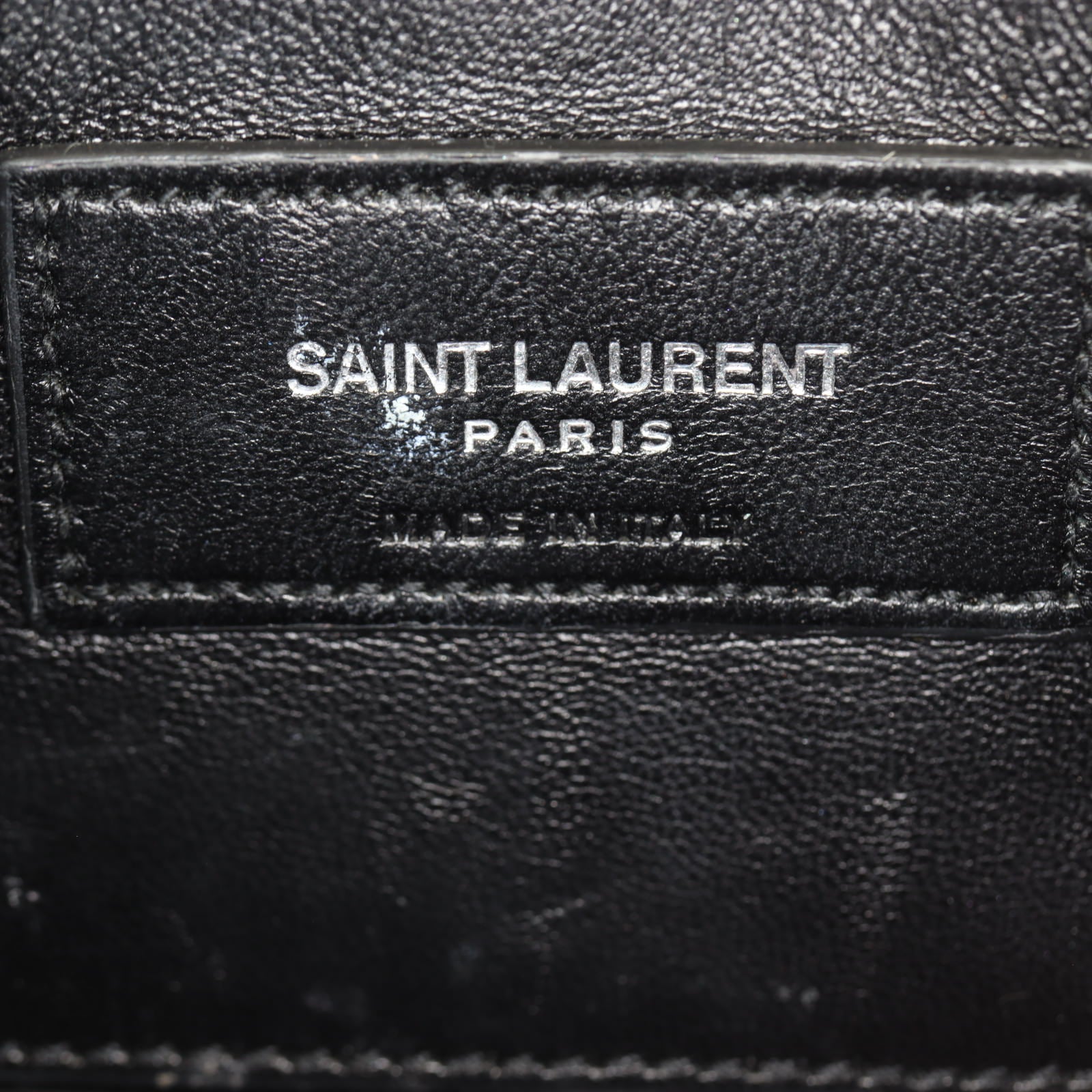 Saint Laurent Kate Tassel Chain Bag Small Croc-Embossed