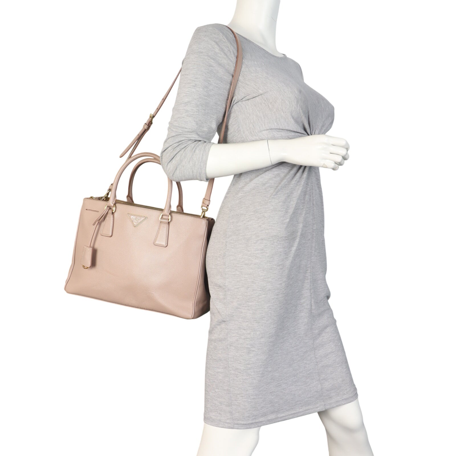 Prada Saffiano Lux Galleria Double Zip Tote Large