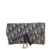 Dior Saddle Wallet on Chain Oblique