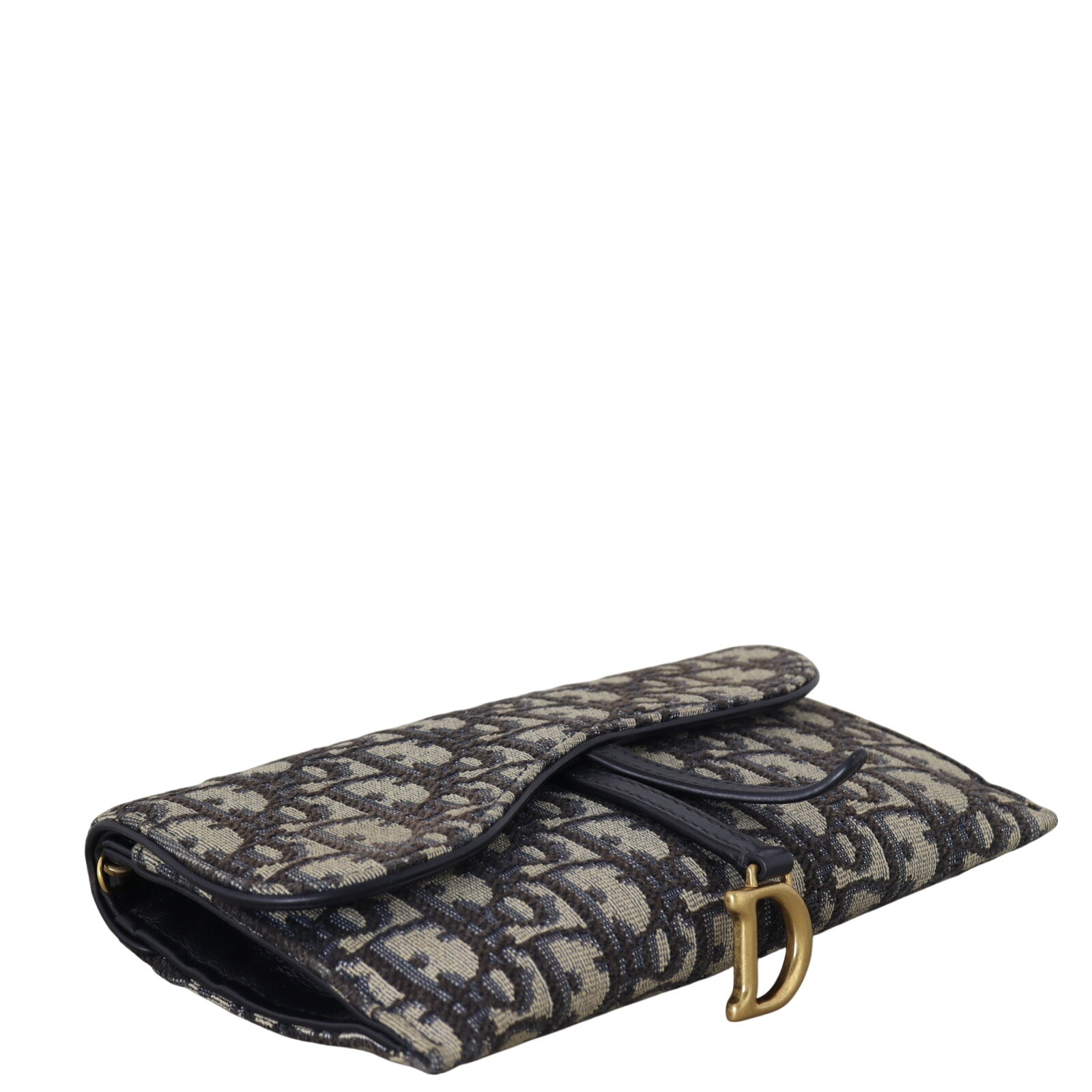 Dior Saddle Wallet on Chain Oblique