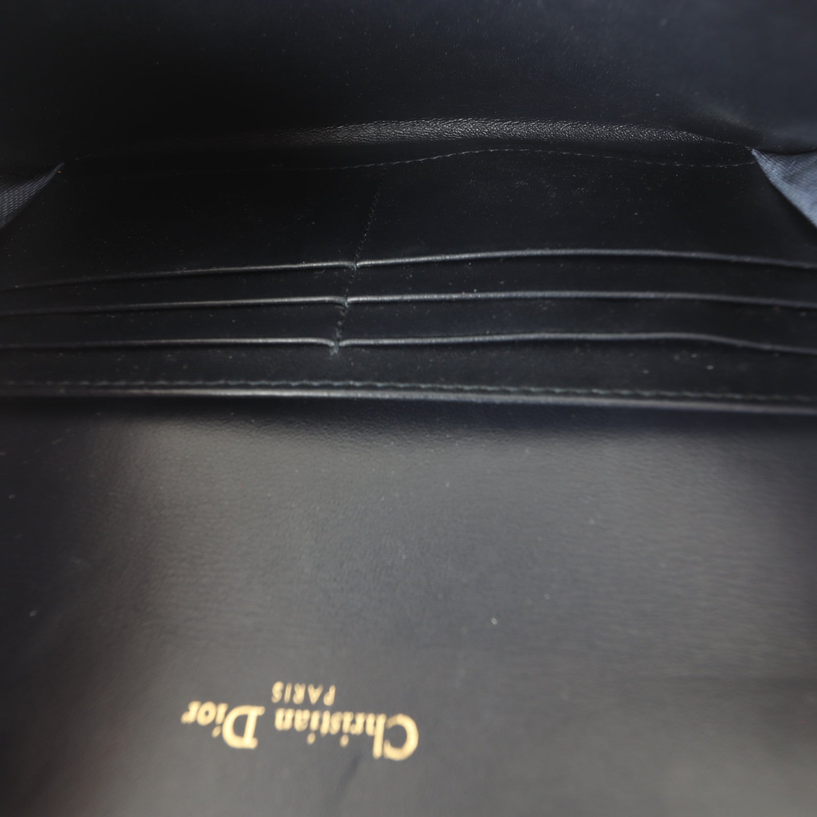 Dior Saddle Wallet on Chain Oblique
