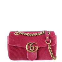 Gucci GG Marmont Velvet Mini Shoulder Bag