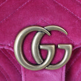 Gucci GG Marmont Velvet Mini Shoulder Bag